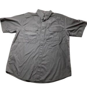 5.11 Tactical: Men's Gray Short Sleeve Taclite Pro Shirt, Size Large Reg.